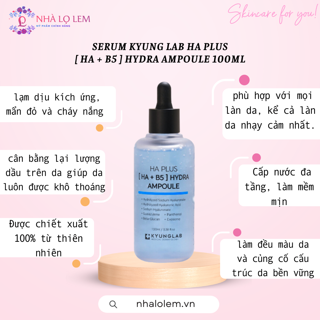 SERUM KYUNGLAB HA PLUS [ HA + B5 ] HYDRA AMPOULE