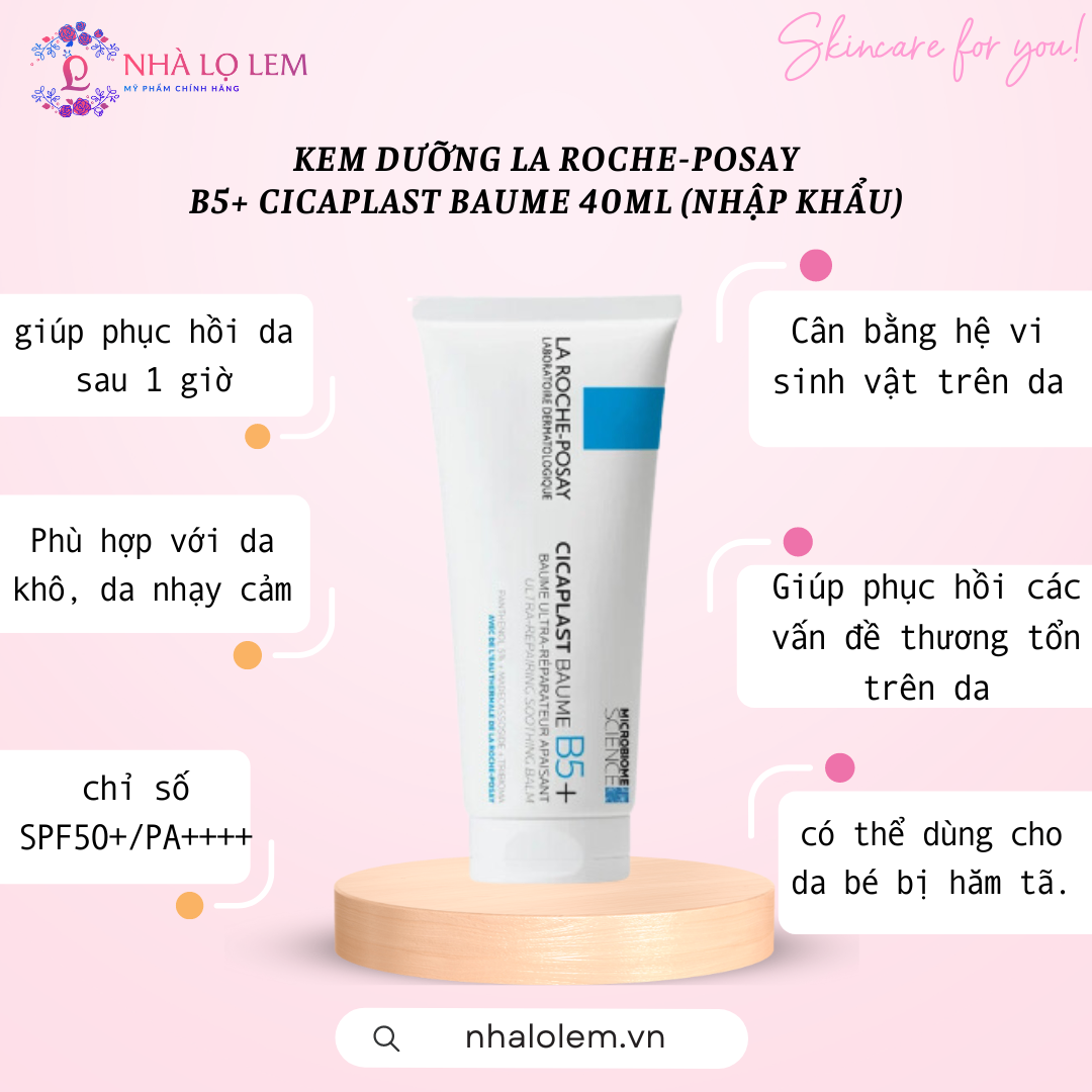 KEM DƯỠNG LA ROCHE-POSAY B5+ CICAPLAST BAUME 40ML (nhập khẩu)