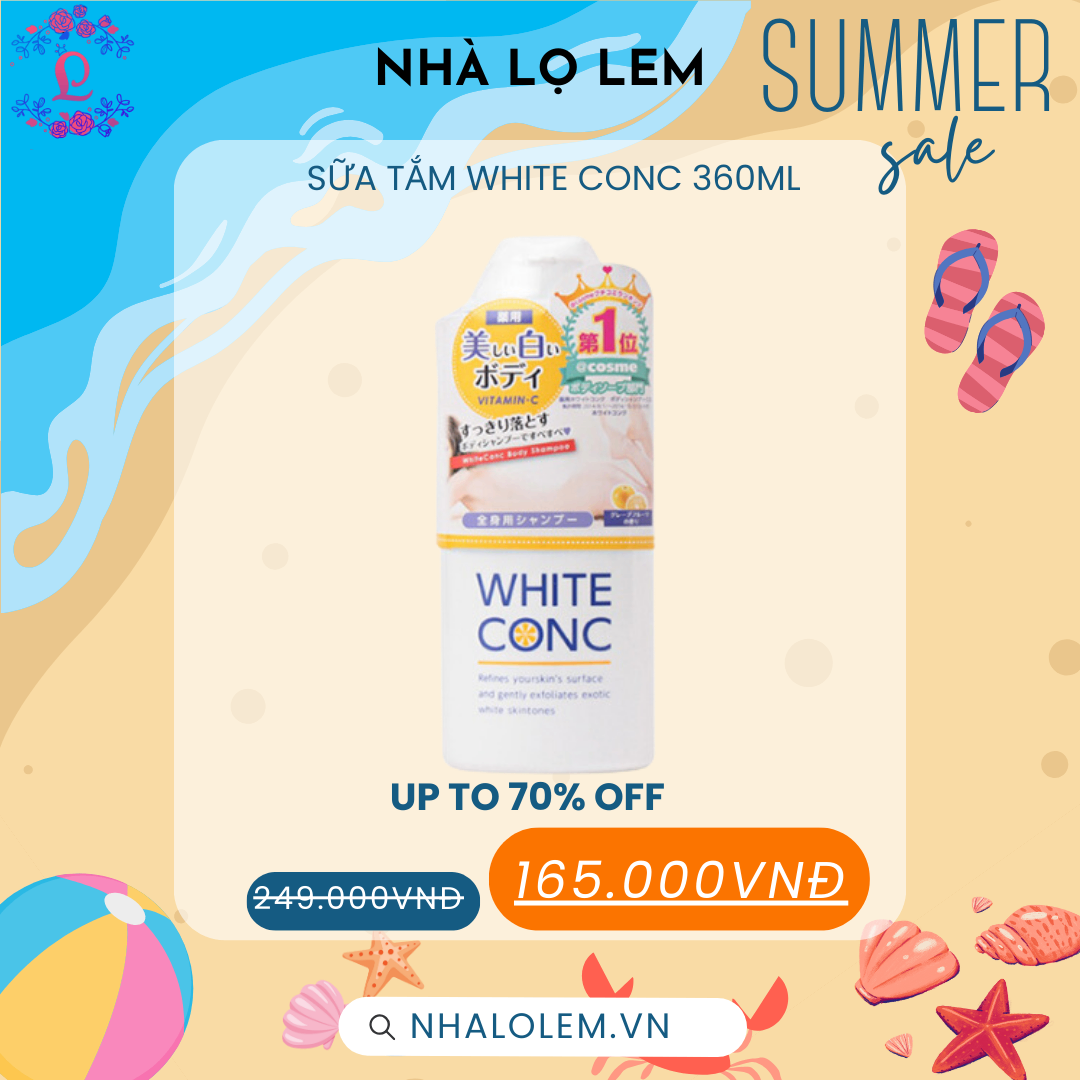 Sữa tắm white conc 360ml