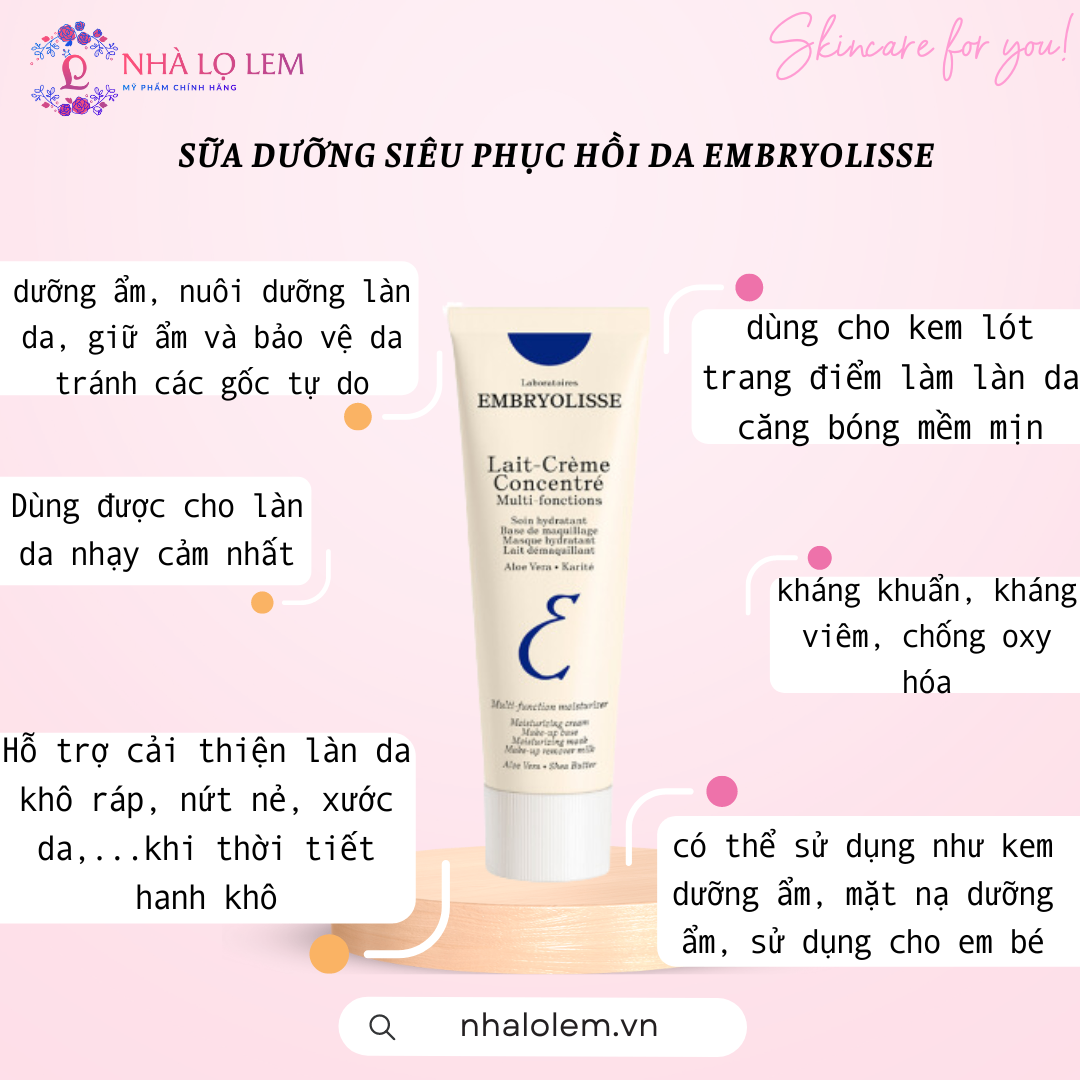 SỮA DƯỠNG SIÊU PHỤC HỒI DA EMBRYOLISSE