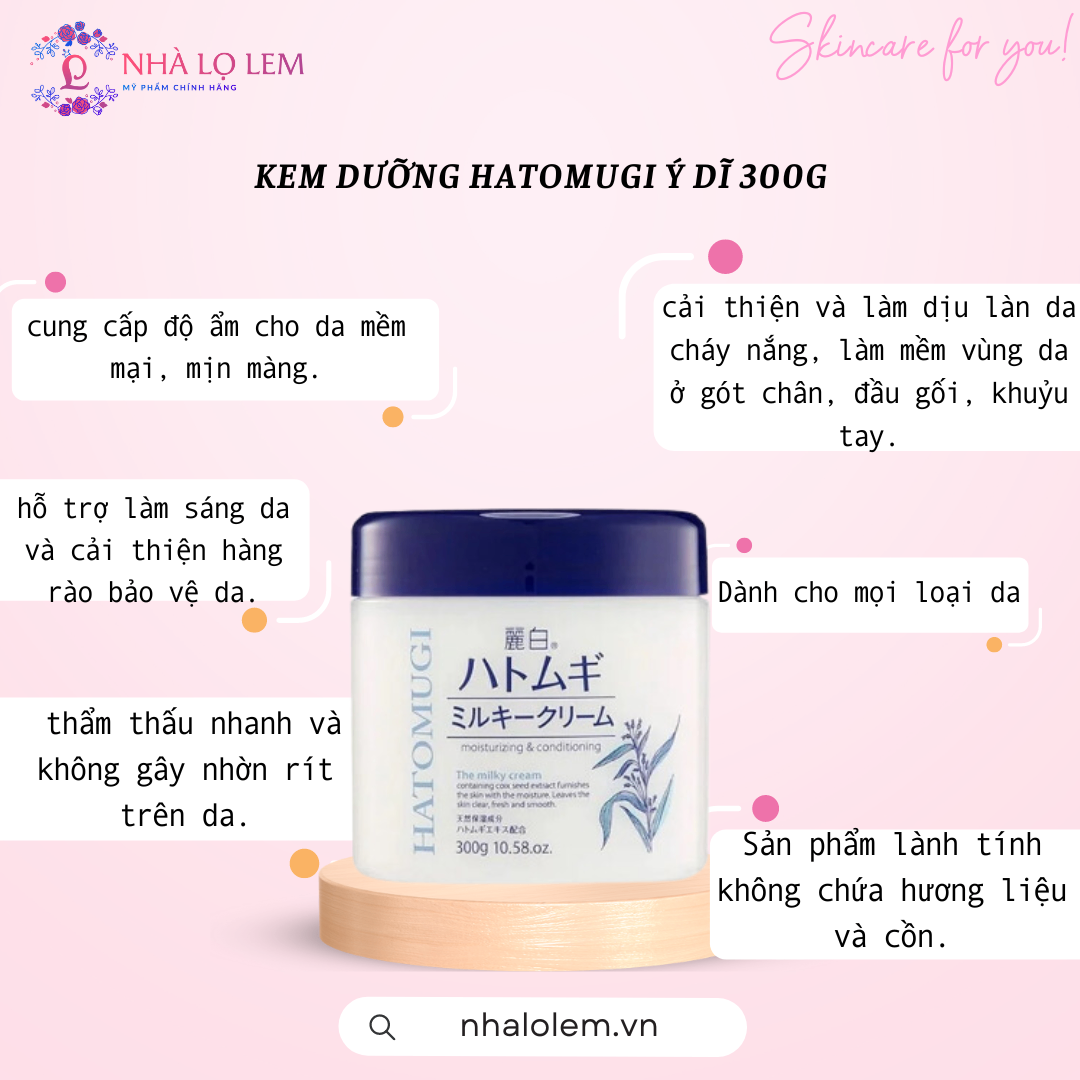 kem dưỡng Hatomugi ý dĩ 300g