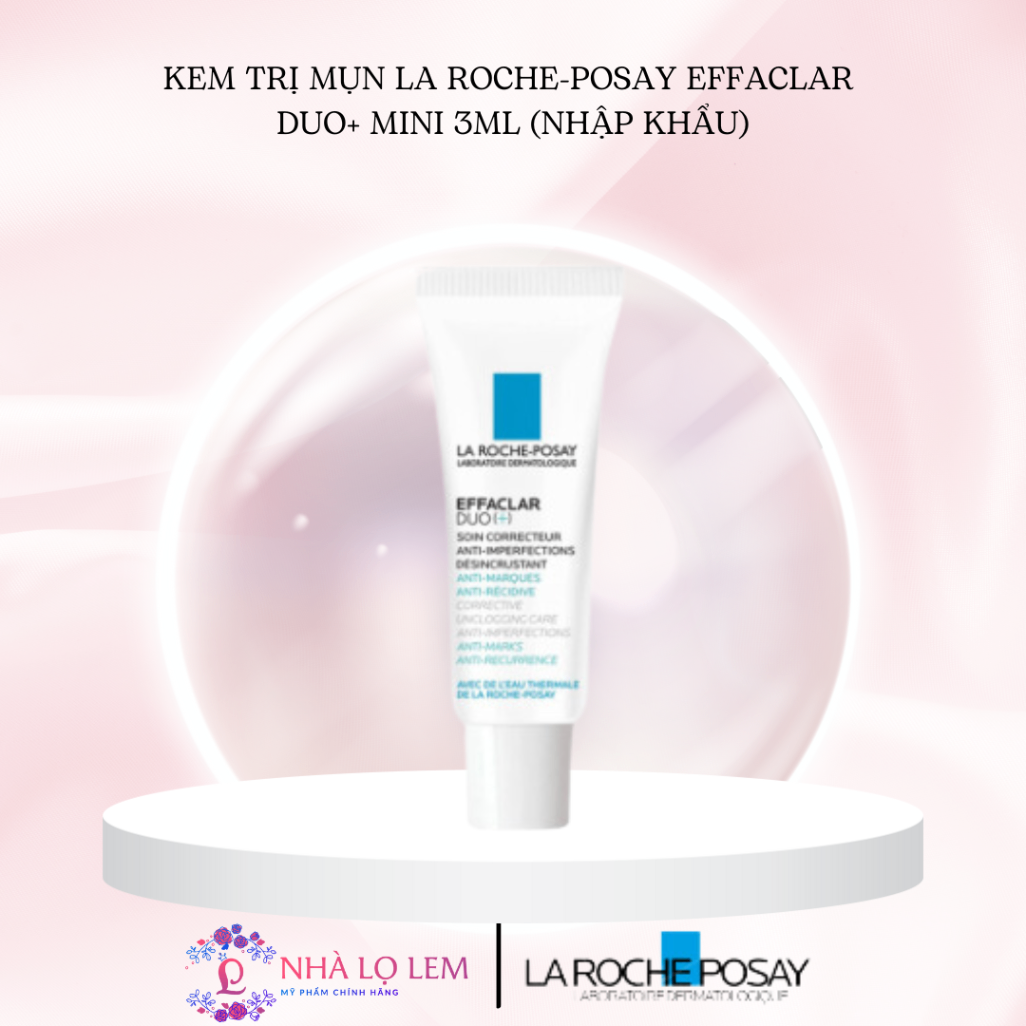 Kem Trị Mụn La Roche - Posay Effaclar Dou+ Mini 3Ml (Nhập Khẩu)