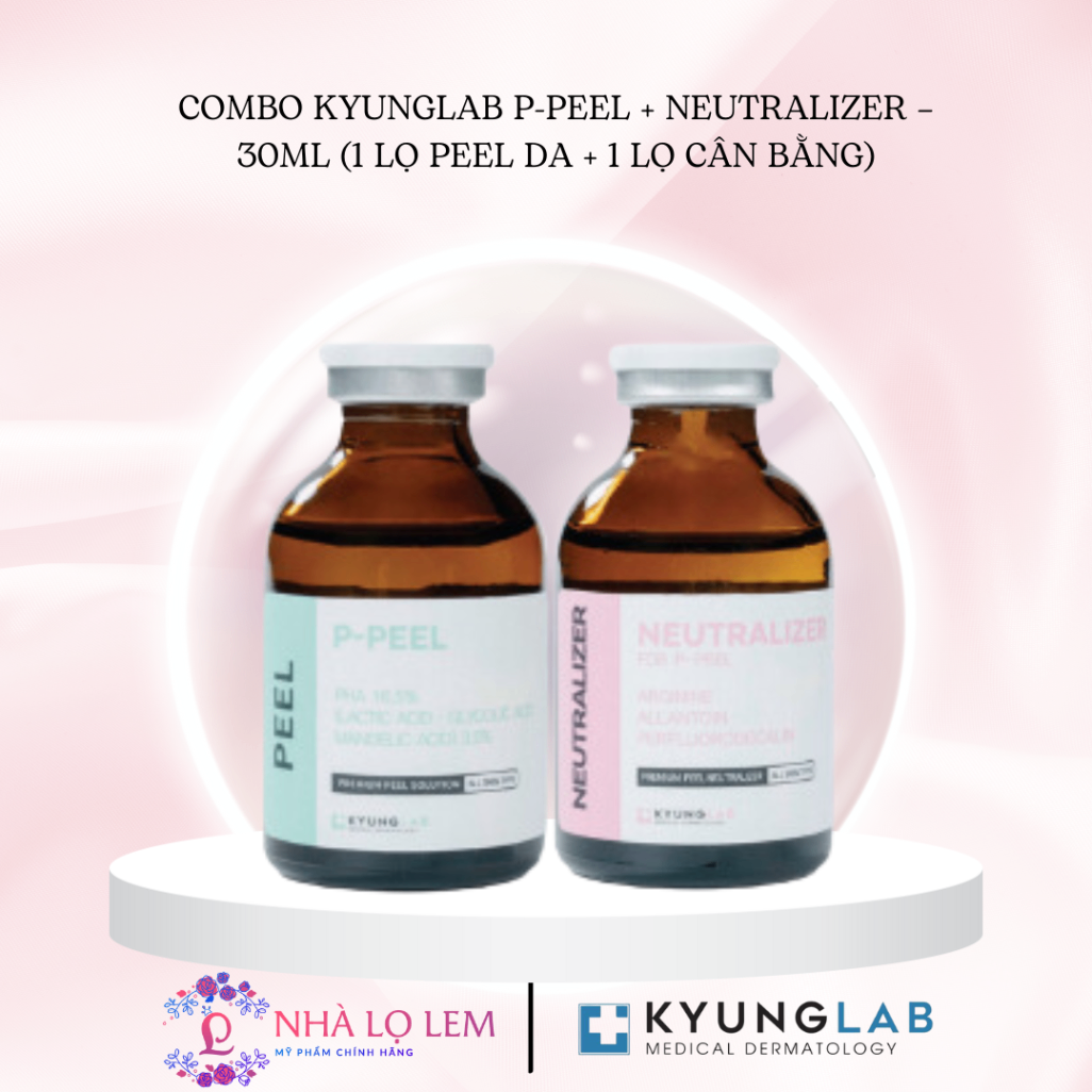 COMBO KYUNGLAB P-PEEL + NEUTRALIZER – 30ML (1 lọ peel da + 1 lọ cân bằng) k dùng