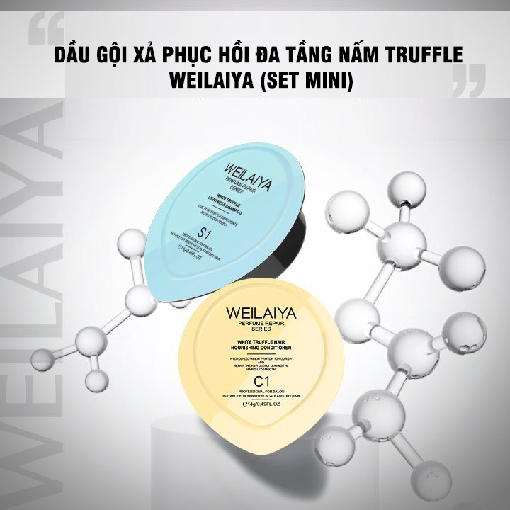 SÉT GỘI XẢ WEILAILA 50ML * 2 MINI