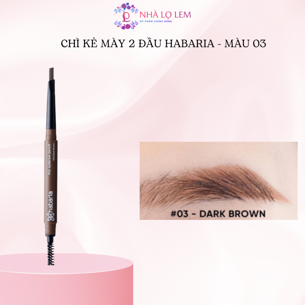 CHÌ KẺ MÀY 2 ĐẦU HABARIA PRO EYEBROW PENCIL