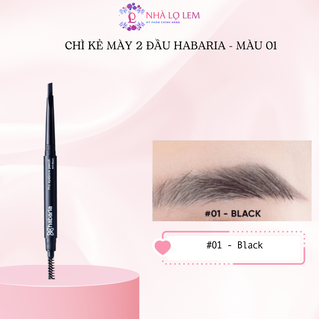 CHÌ KẺ MÀY 2 ĐẦU HABARIA PRO EYEBROW PENCIL