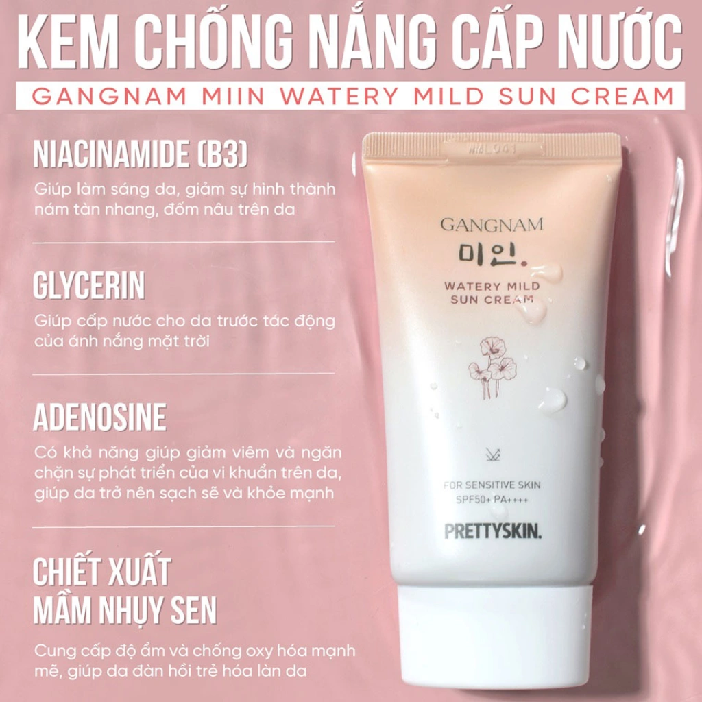 Kem chống nắng PRETTYSKIN 50ml - GANGNAM