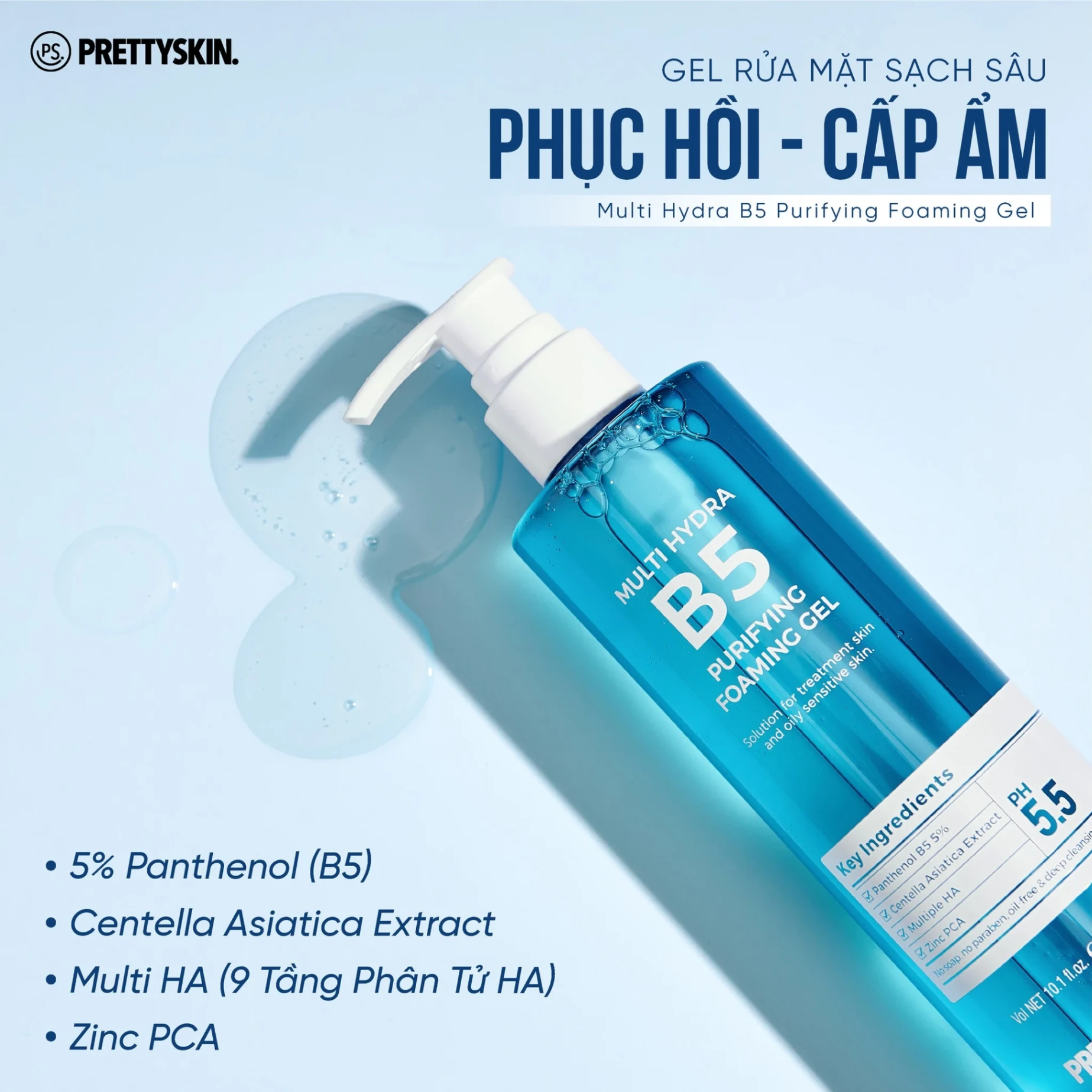 Sữa rửa mặt PRETTYSKIN - B5