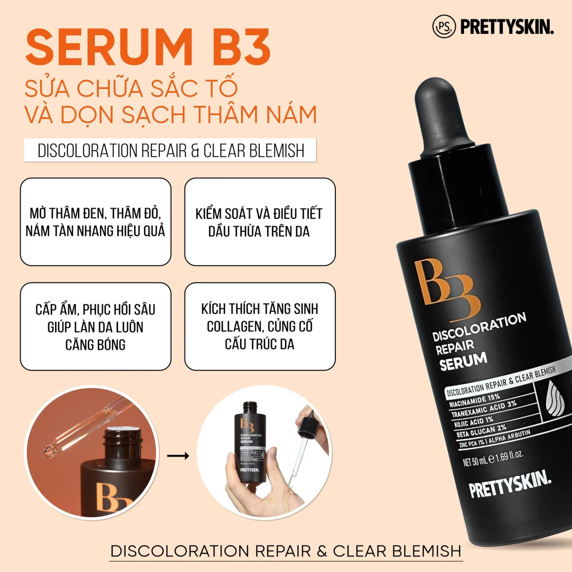 Serum PRETTYSKIN 50ml - B3