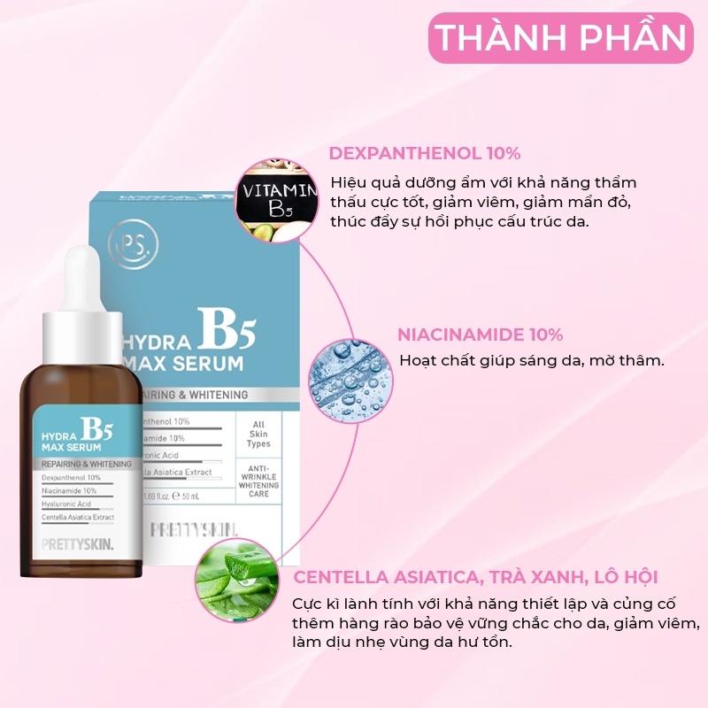 Serum PRETTYSKIN HYDRA B5 - XANH ĐẬM (MULTI)