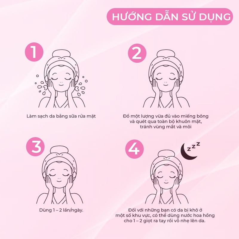 Nước hoa hồng PRETTYSKIN - VITA C