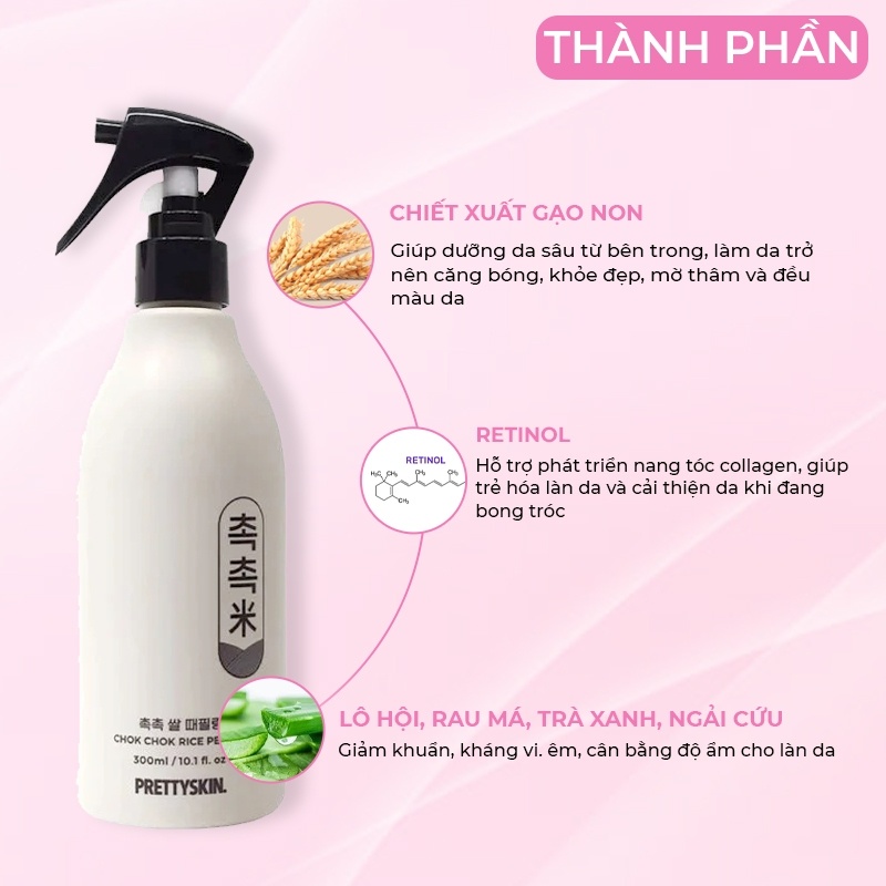 Tẩy da chết PRETTYSKIN Chok Chok 300ml