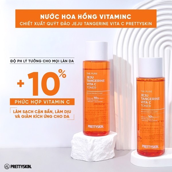 Nước hoa hồng PRETTYSKIN - VITA C