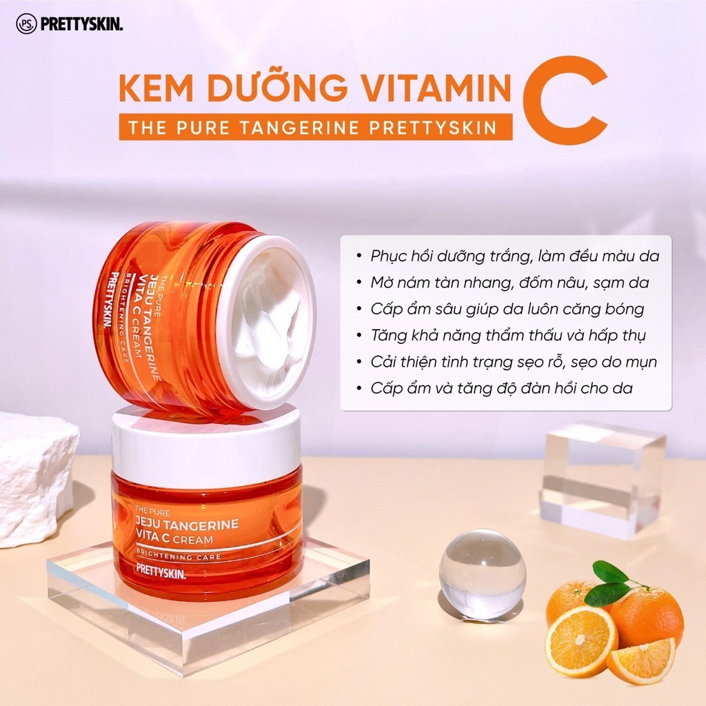 Kem dưỡng PRETTYSKIN - VITA C