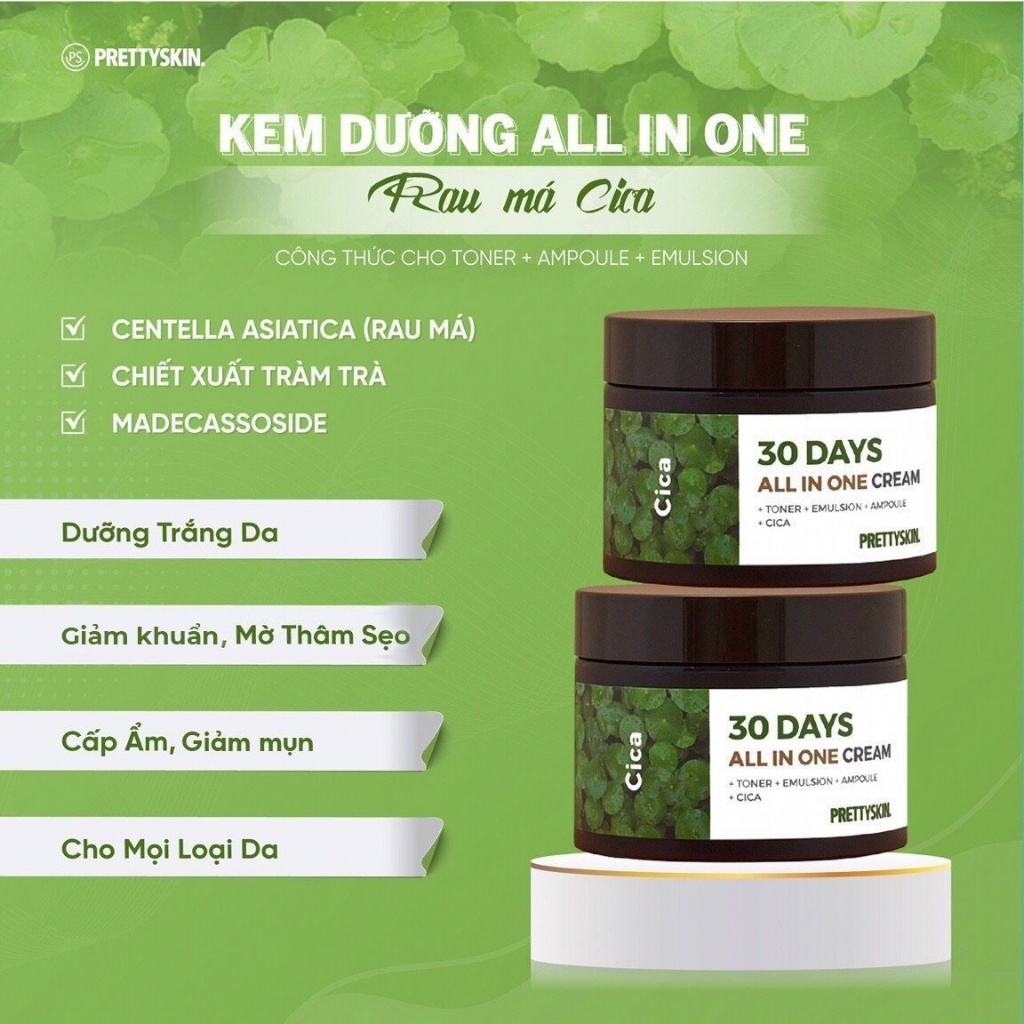 KEM DƯỠNG DA PRETTYSKIN 30 DAYS ALL IN ONE