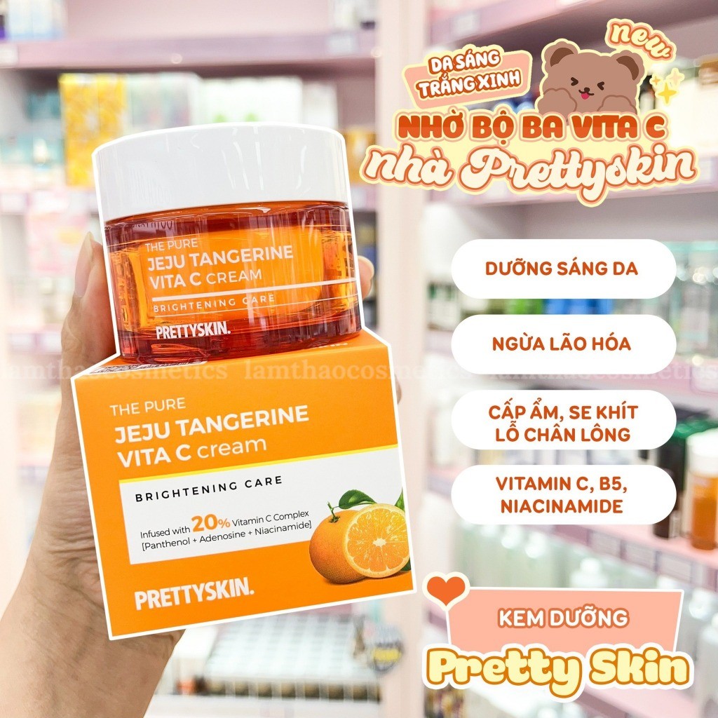 Kem dưỡng PRETTYSKIN - VITA C