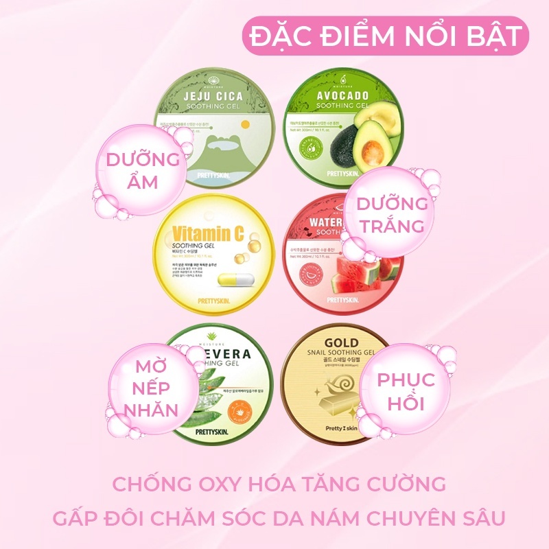 GEL DƯỠNG DA ĐA NĂNG PRETTYSKIN