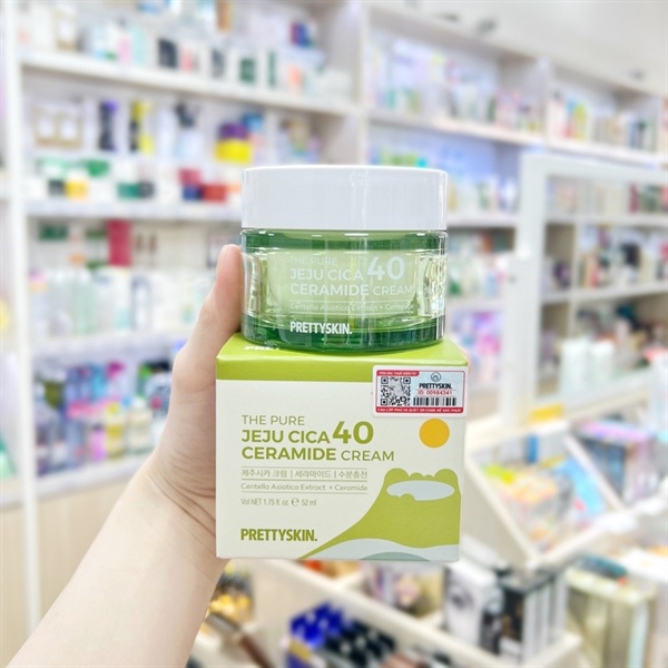 Kem dưỡng PRETTYSKIN The Pure Jeju Cica 40 Ceramide