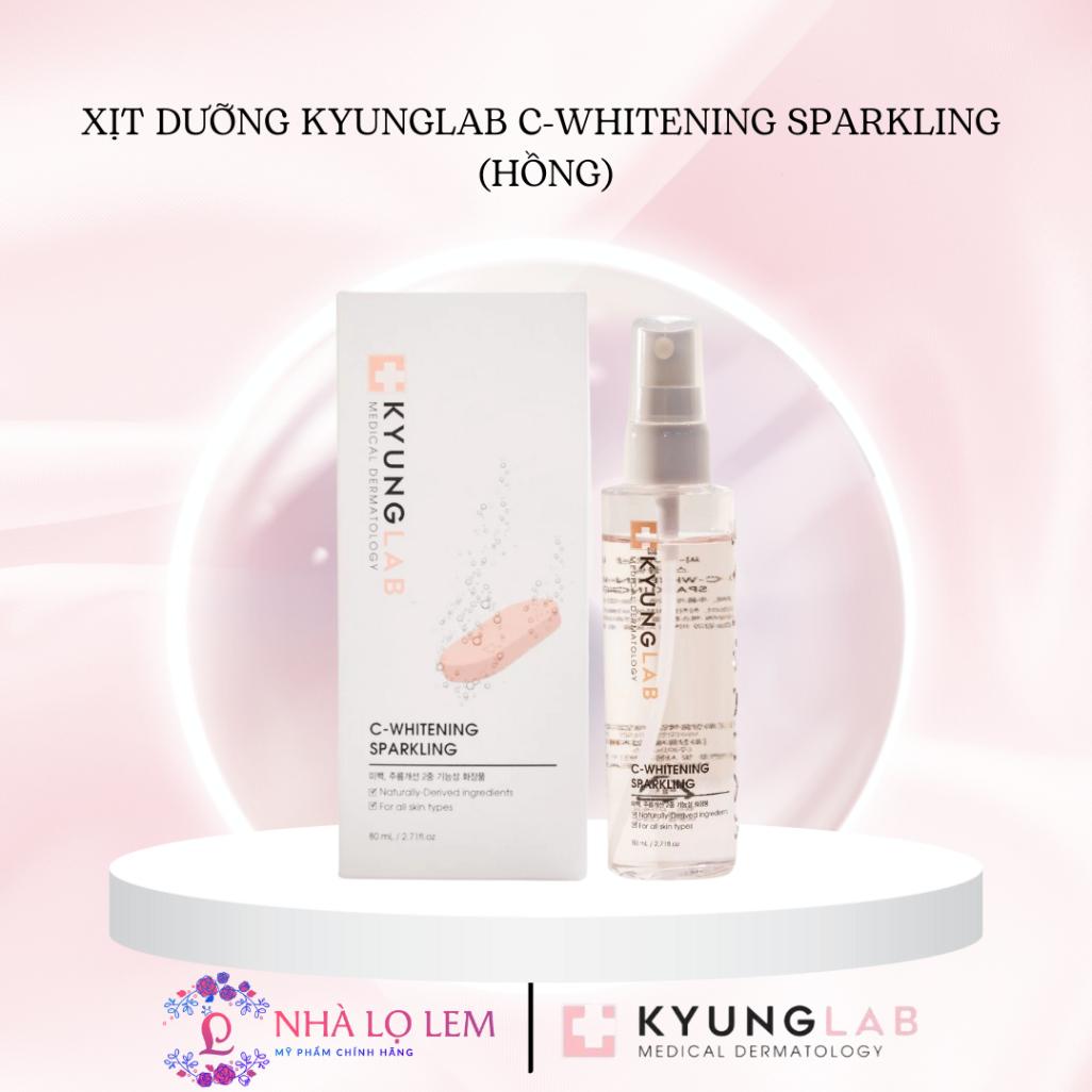 Xịt dưỡng Kyunglab C-WHITENING Sparkling ( hồng)