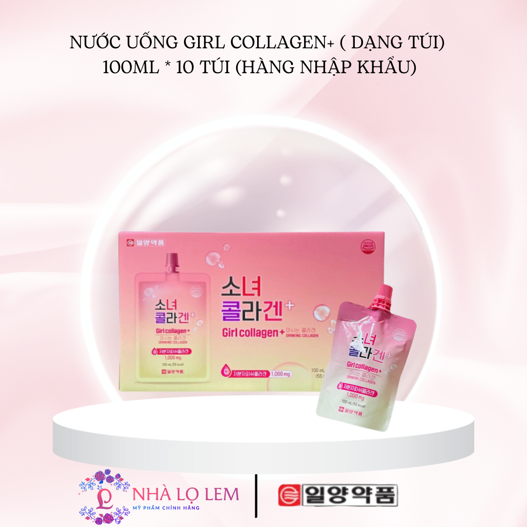 NƯỚC UỐNG GIRL COLLAGEN+ ( DẠNG TÚI) 100ML * 10 TÚI (HÀNG NHẬP KHẨU)