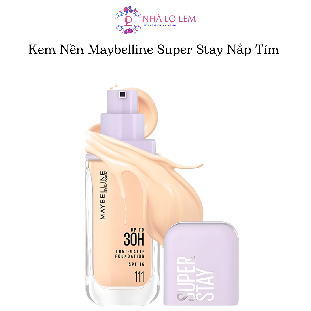 Kem Nền Maybelline Super Stay Nắp Tím - 111