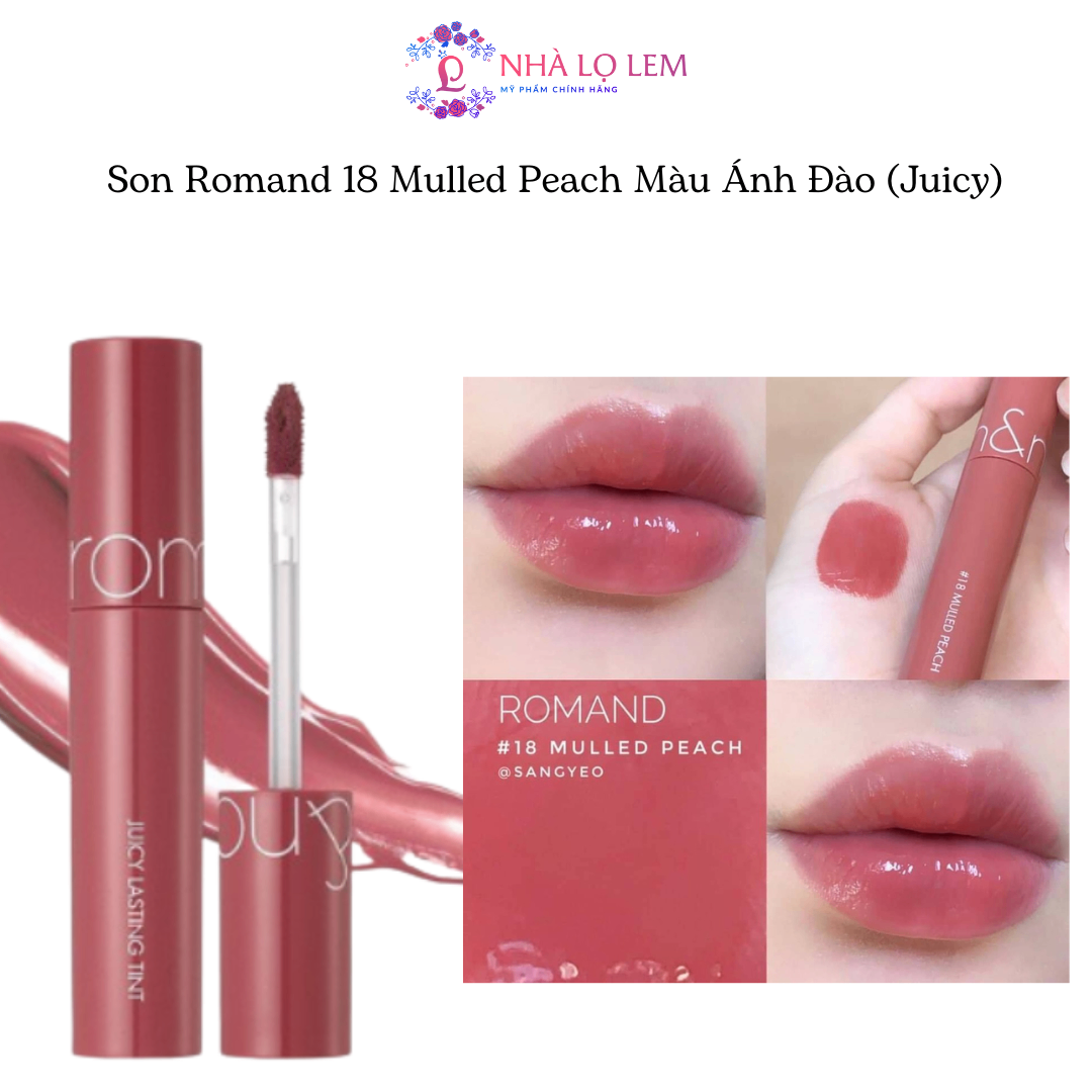 Son Romand 18 Mulled Peach Màu Ánh Đào (Juicy)