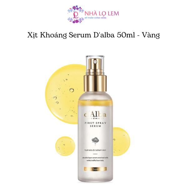 Xịt Khoáng Serum D'alba 100ml - Vàng ( First Spray)