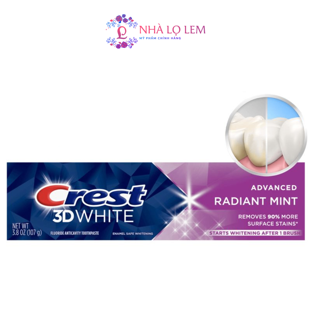 Kem đánh răng 3D Crest ADVANCED VỎ TÍM 93g (nhập khẩu)