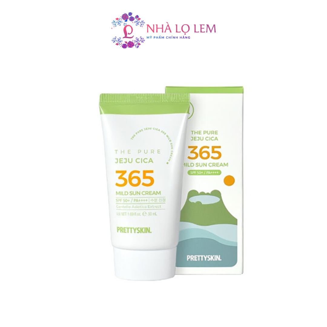 Kem Chống Nắng Prettyskin The Pure Jeju Cica 365 Mild