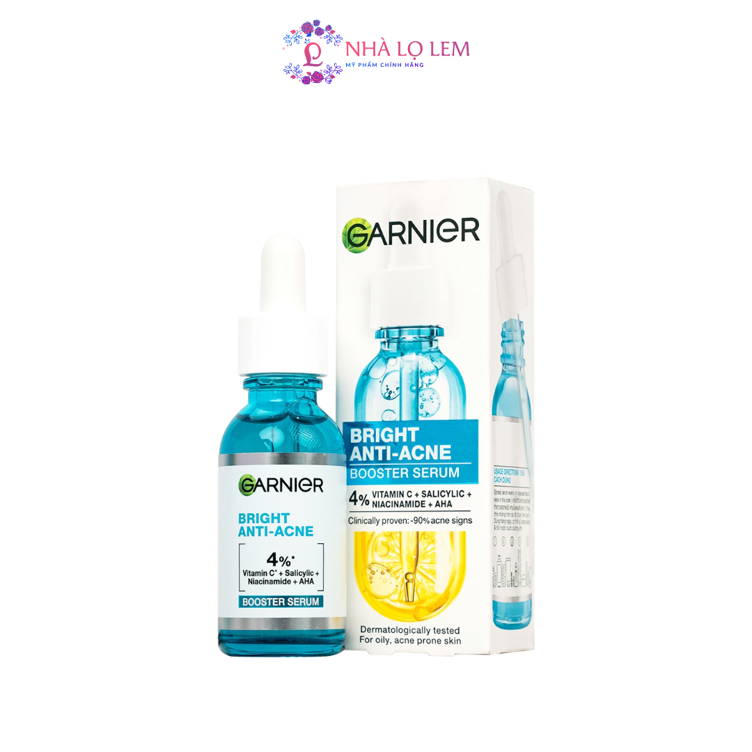 Serum Garnier Bright Complete Anti-Acnes Booster 4% 30ml