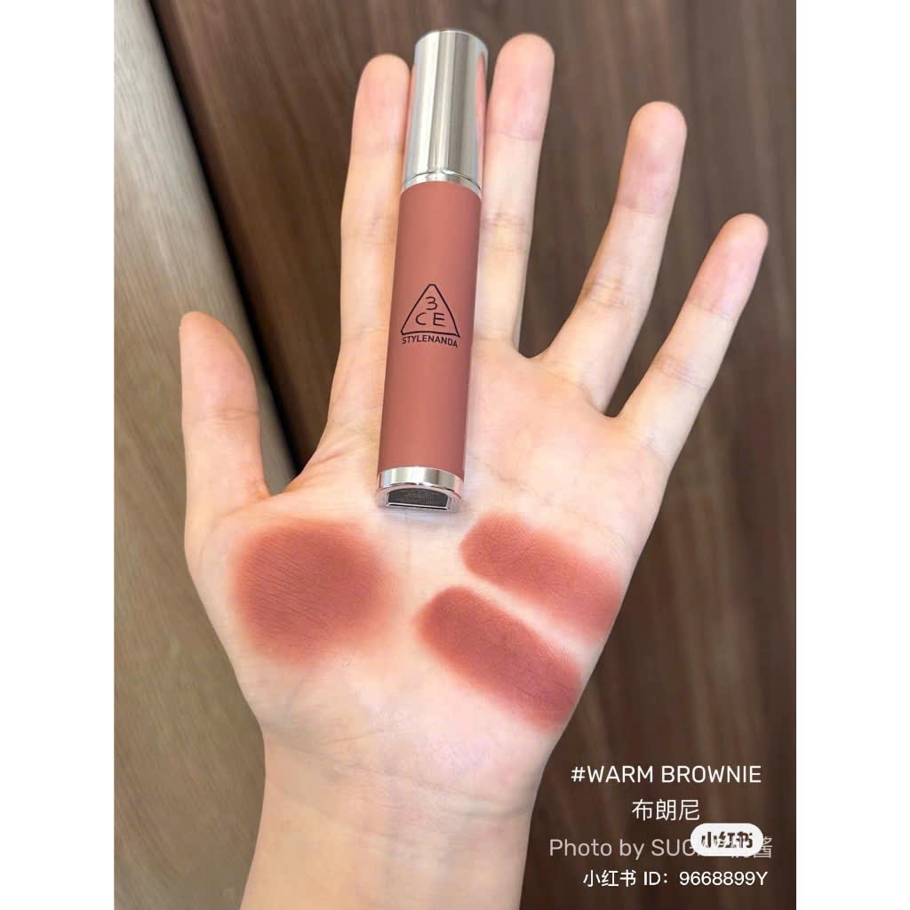Son Kem Bùn 3Ce Hazy Lip Clay #Warm Brownie