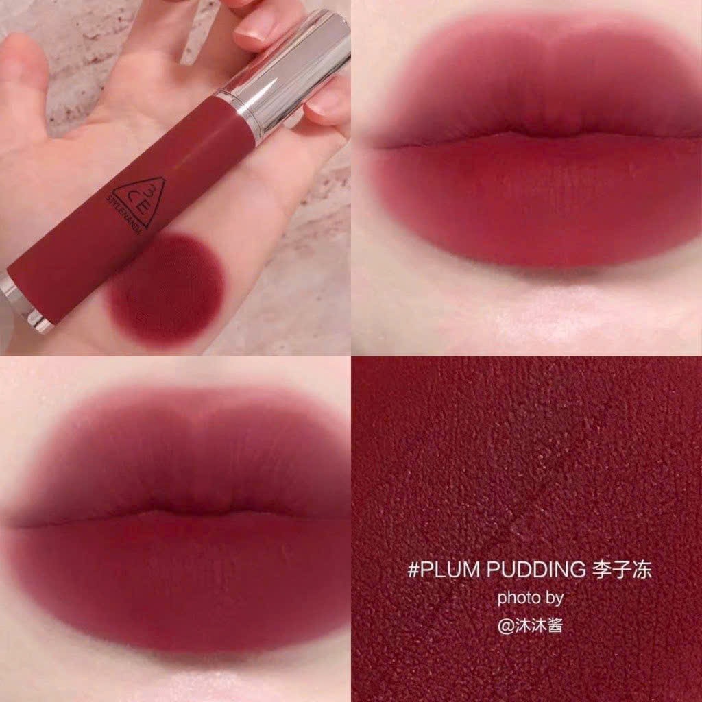 Son Kem Bùn 3Ce Hazy Lip Clay #Plum Pudding