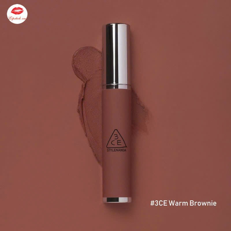 Son Kem Bùn 3Ce Hazy Lip Clay #Warm Brownie