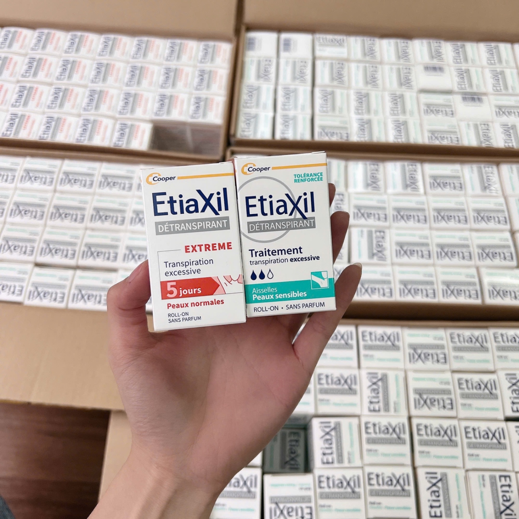 Lăn nách etiaxil Pháp - Xanh cho da nhạy cảm