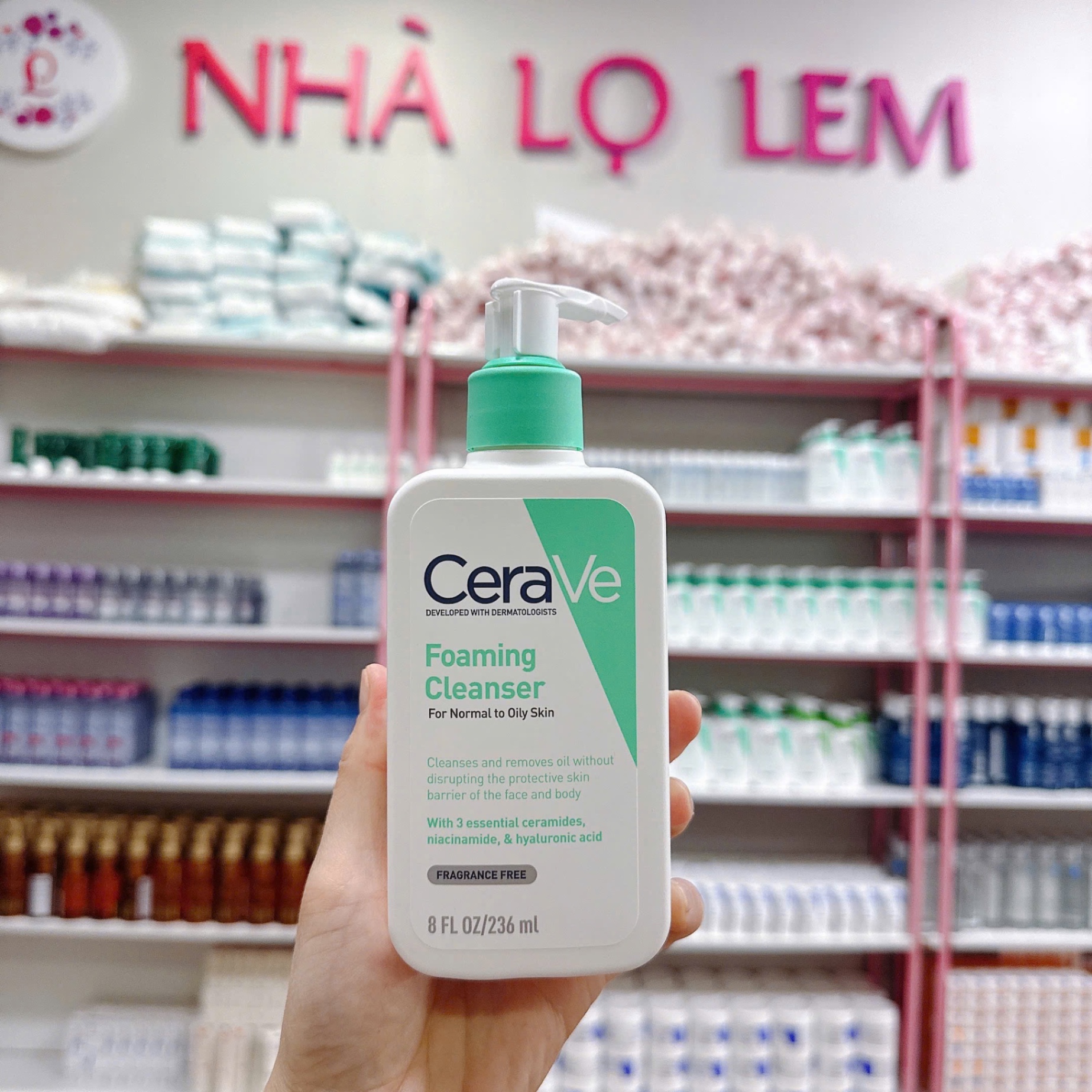 Sữa Rửa Mặt CeraVe Foaming Cleanser 236ml #Da Dầu