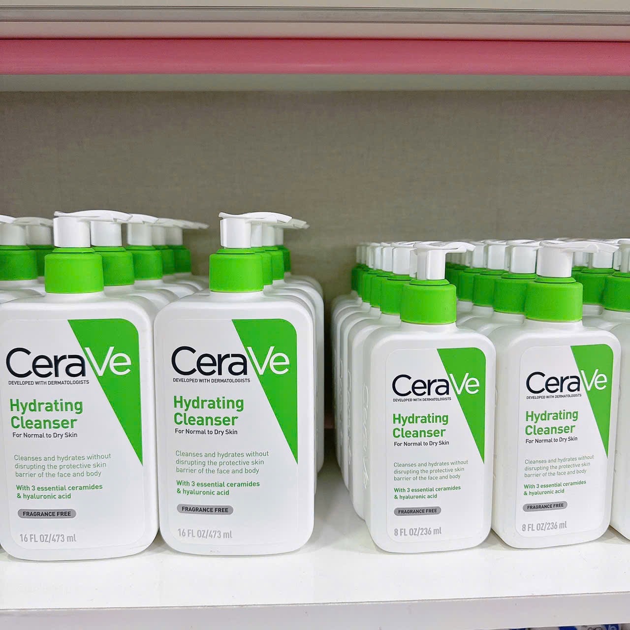 (HÀNG CÔNG TY) SỮA RỬA MẶT CERAVE XANH LÁ DA KHÔ 473ML