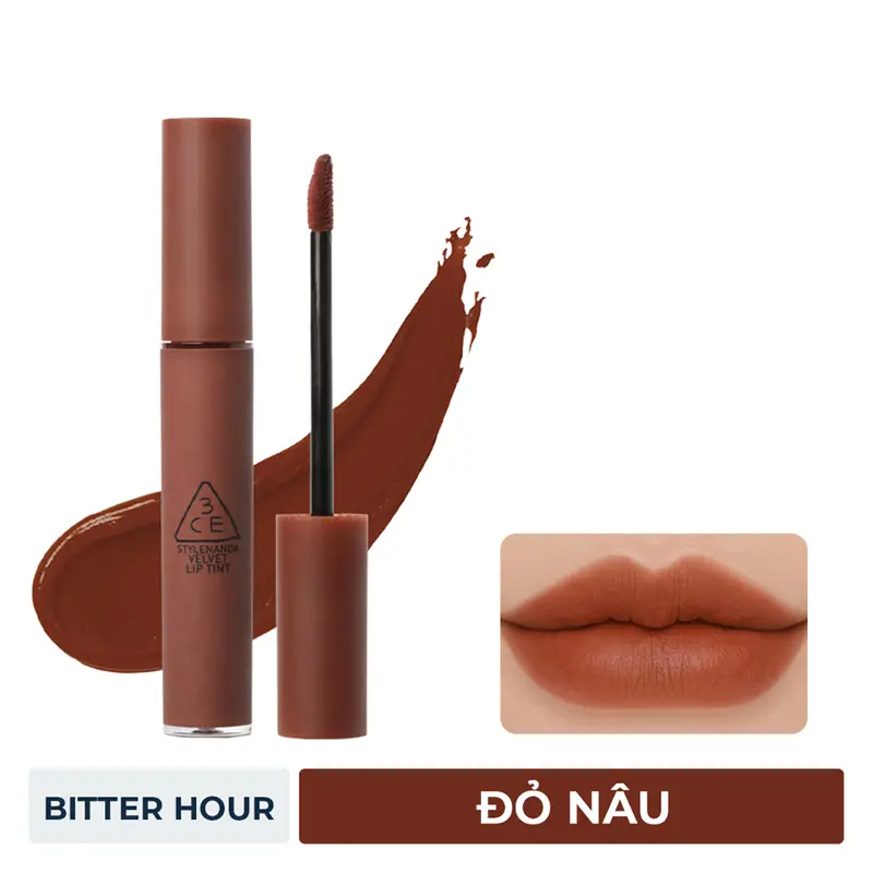 Son Kem Nhung Mịn 3Ce Velvet Lip Tint #Bitter Hour (Nhập khẩu)