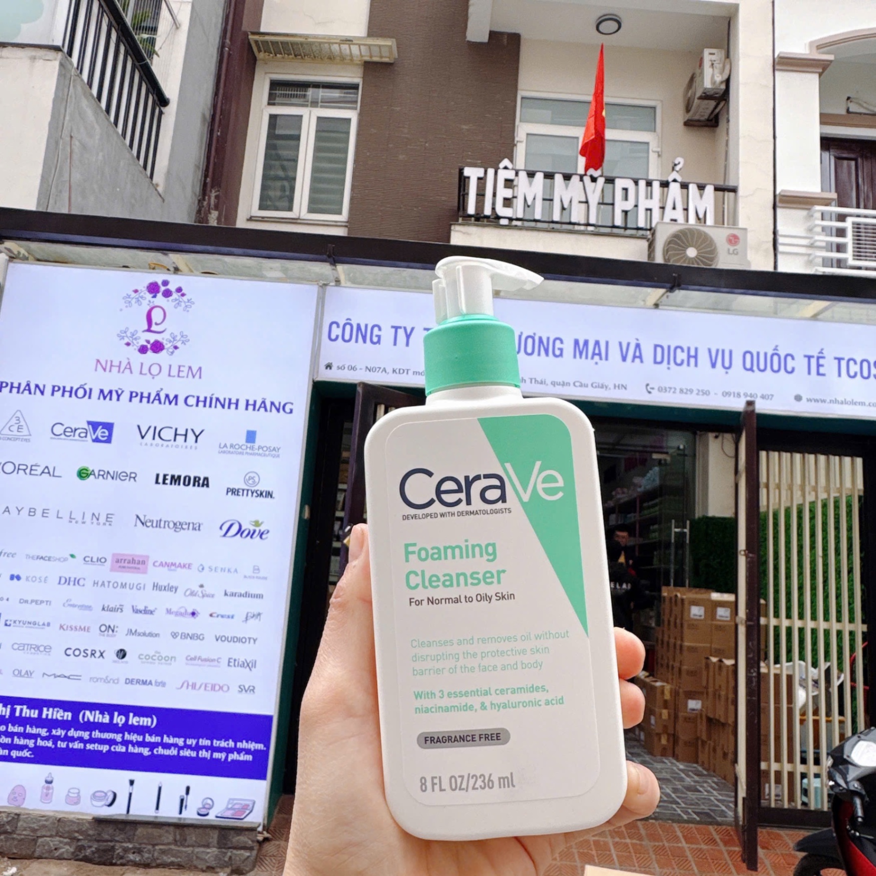 ( HÀNG CÔNG TY ) SỮA RỬA MẶT CERAVE 236ML DA DẦU