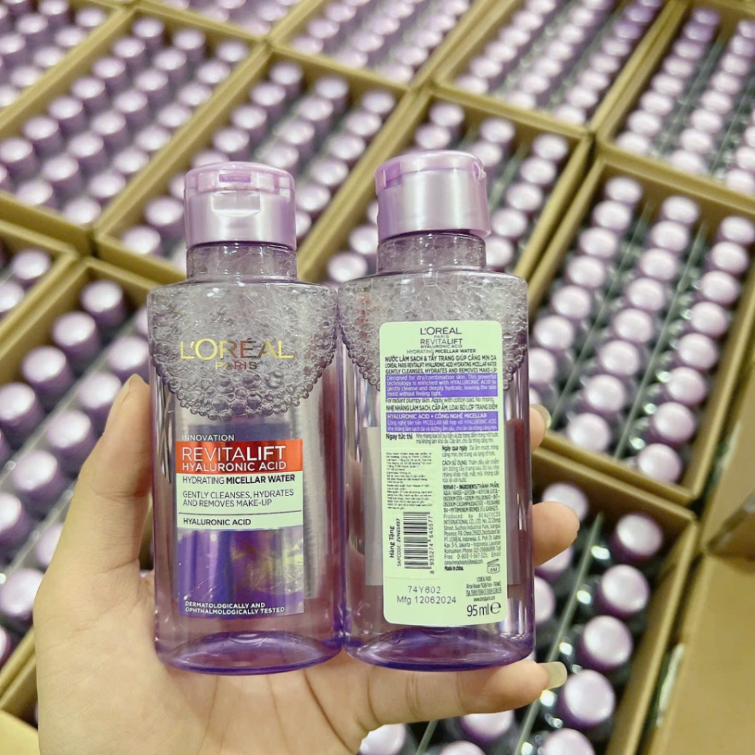 Nước Tẩy Trang Loreal 95Ml - Tím (Da Khô)