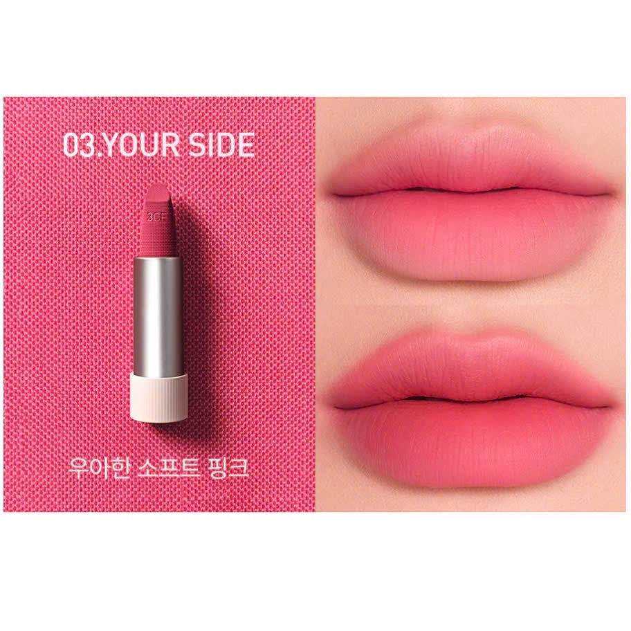 Son Thỏi Mềm Môi 3Ce Cashmere Hug Lipstick #03 Your Side