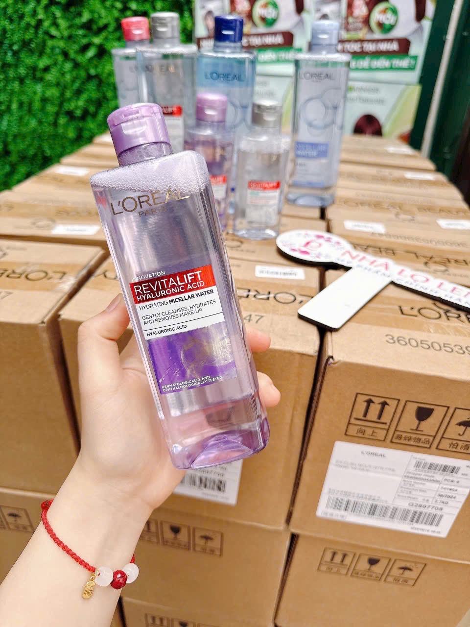 Nước tẩy trang LOREAL 400ml - Tím (da khô)