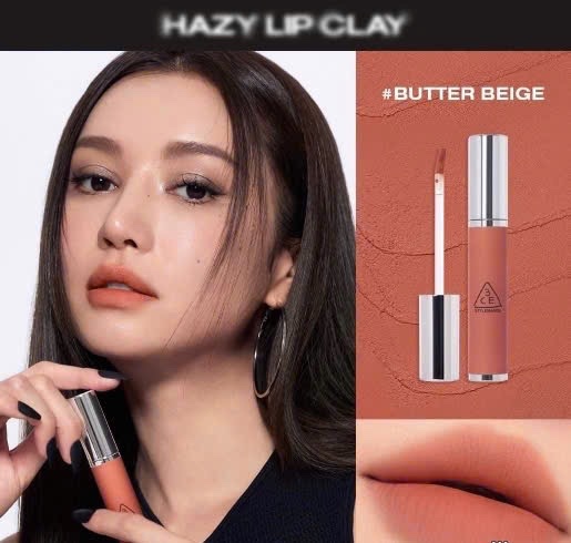 Son Kem Bùn 3Ce Hazy Lip Clay #Butter Beige