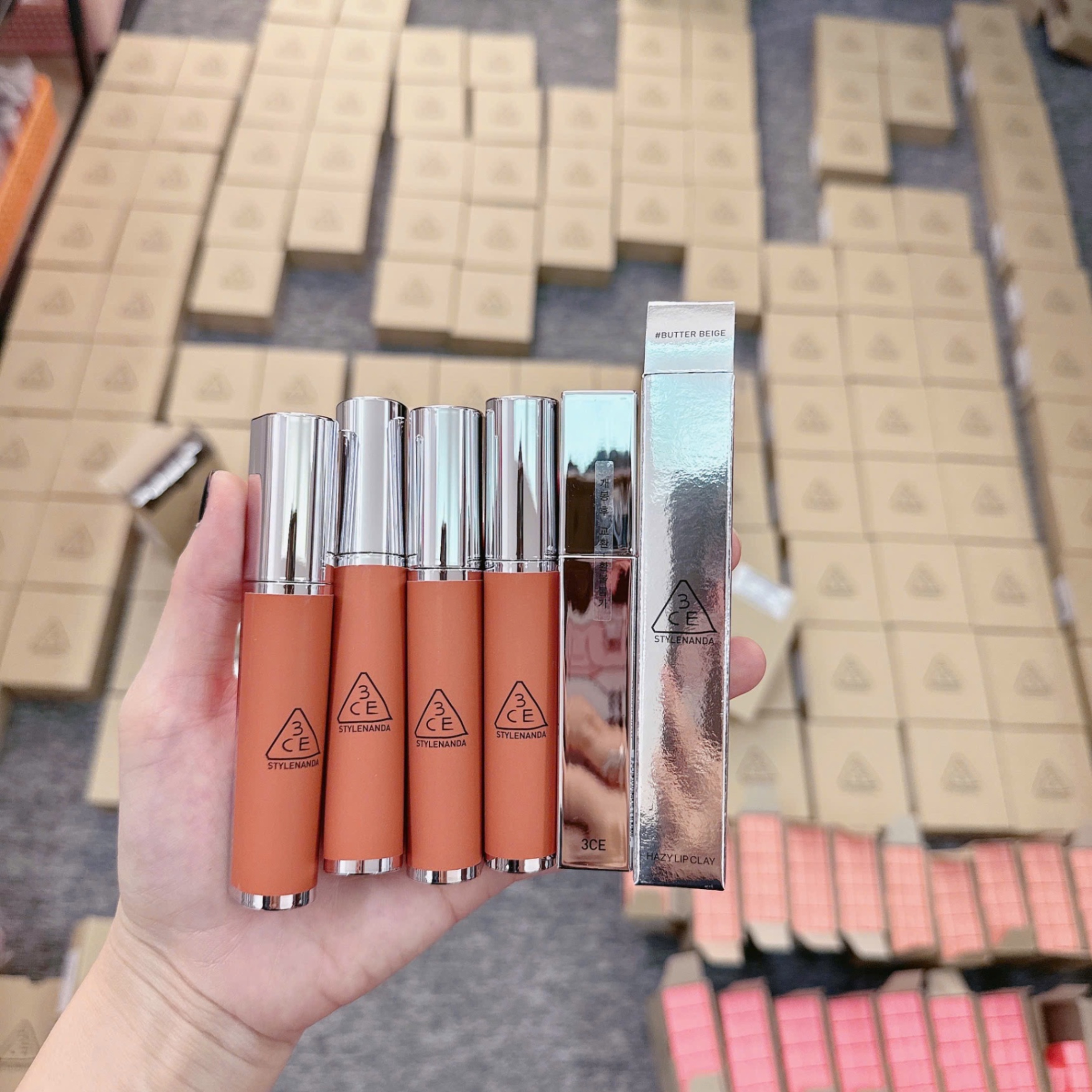 Son Kem Bùn 3Ce Hazy Lip Clay #Butter Beige