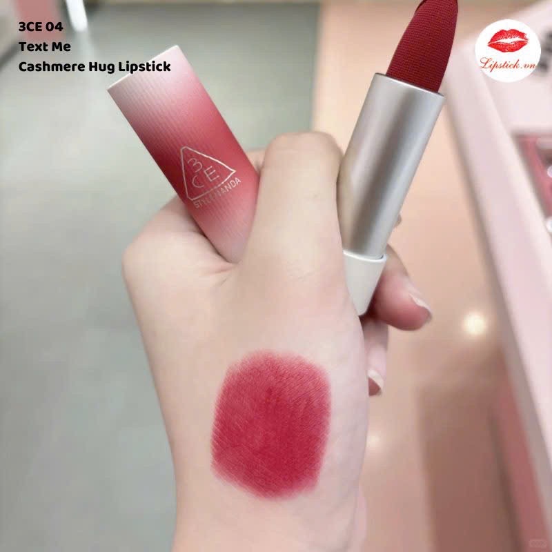 Son Thỏi Mềm Môi 3Ce Cashmere Hug Lipstick #04 Text Me