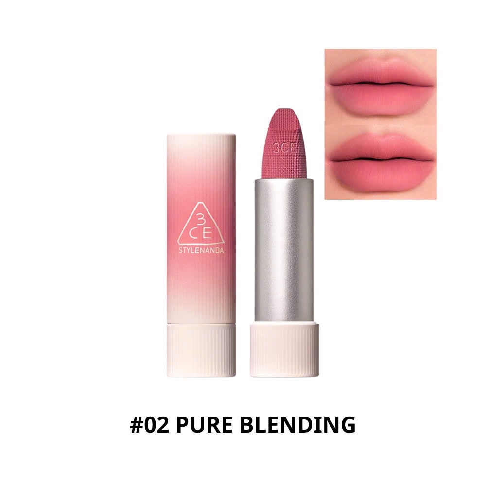 Son Thỏi Mềm Môi 3Ce Cashmere Hug Lipstick #02 Pure Blending