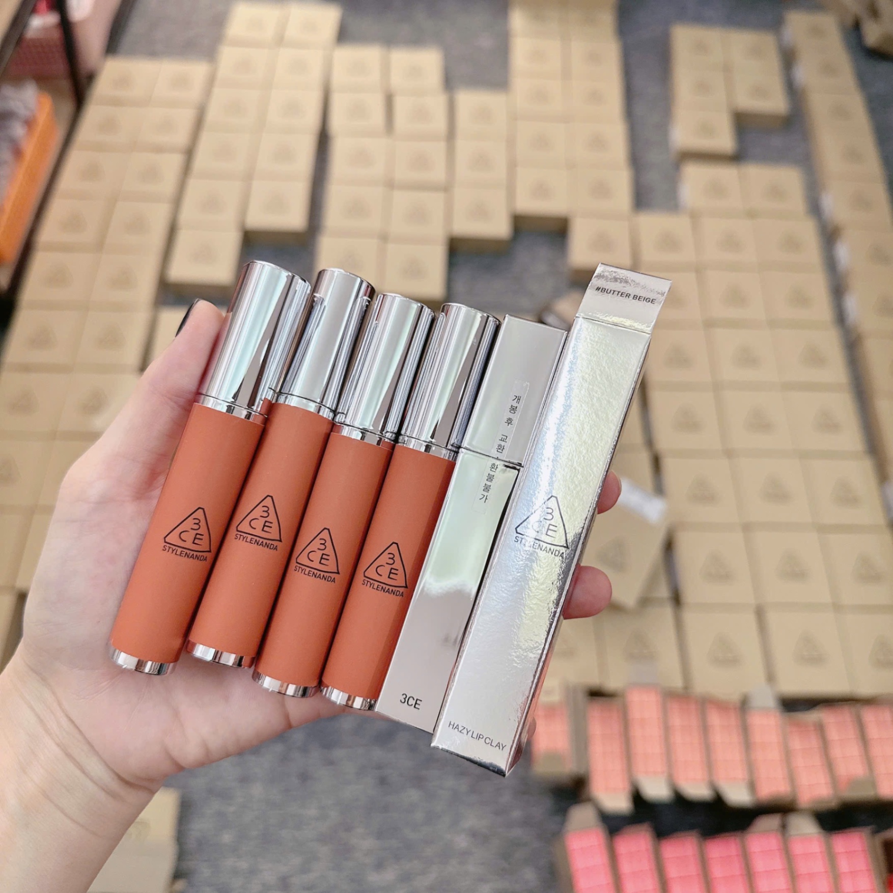 Son Kem Bùn 3Ce Hazy Lip Clay #Butter Beige
