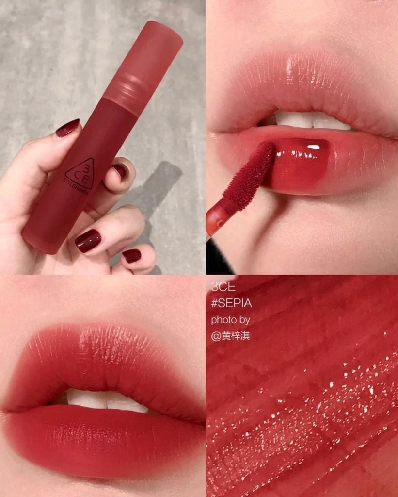 Son Kem Lì 3Ce Blur Water Tint #Sepia