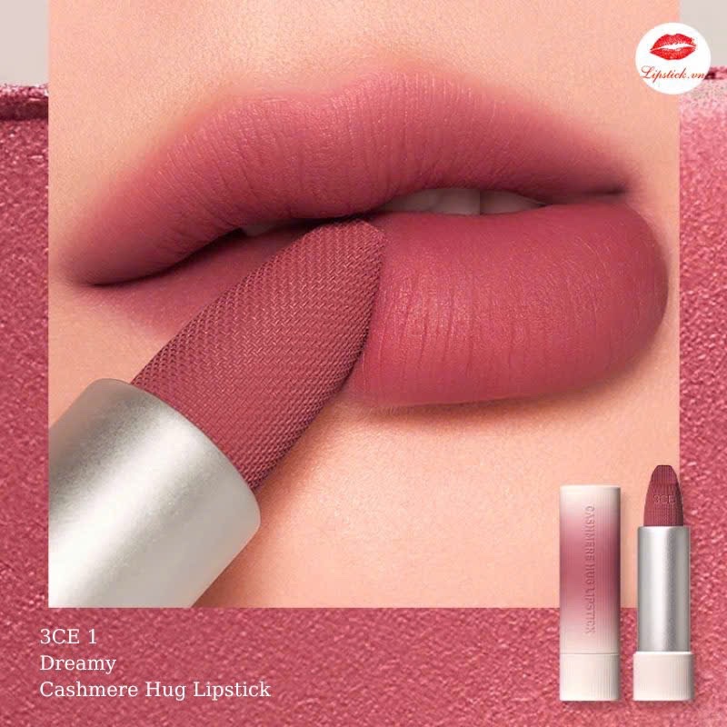 Son Thỏi Mềm Môi 3Ce Cashmere Hug Lipstick #10 Dremy