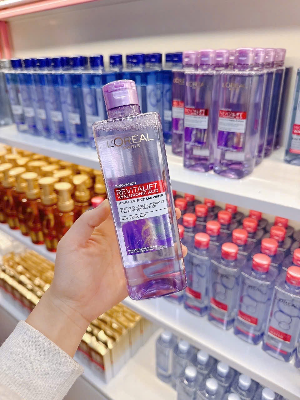 Nước tẩy trang LOREAL 400ml - Tím (da khô)