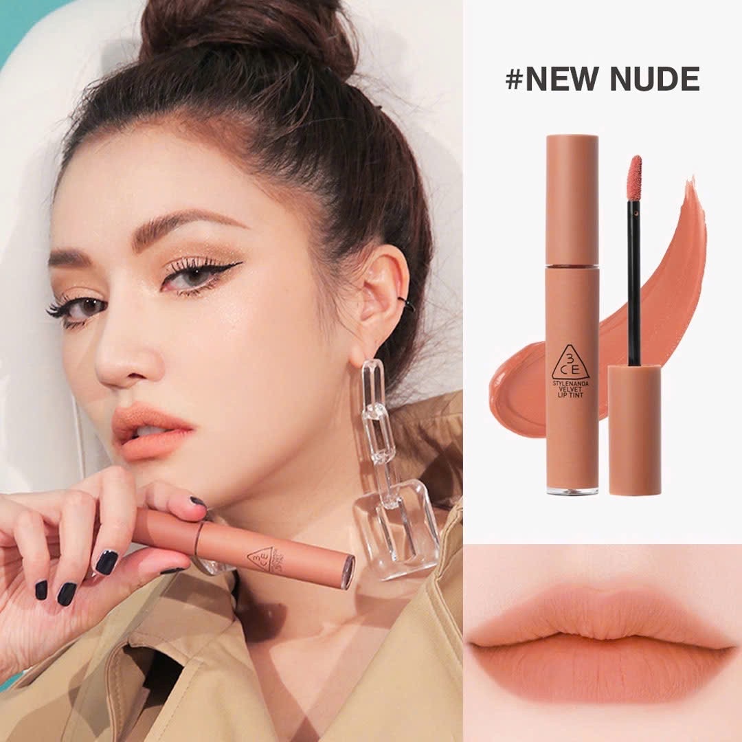 Son Kem Nhung Mịn 3Ce Velvet Lip Tint #New Nude